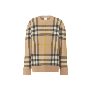 Burberry Check Cashmere Jumper