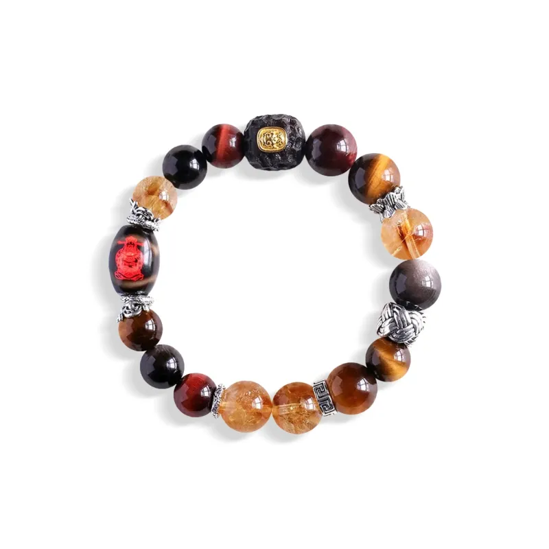 OSSINMI Tiger's Eye Stone Jade Bracelets Unisex-4