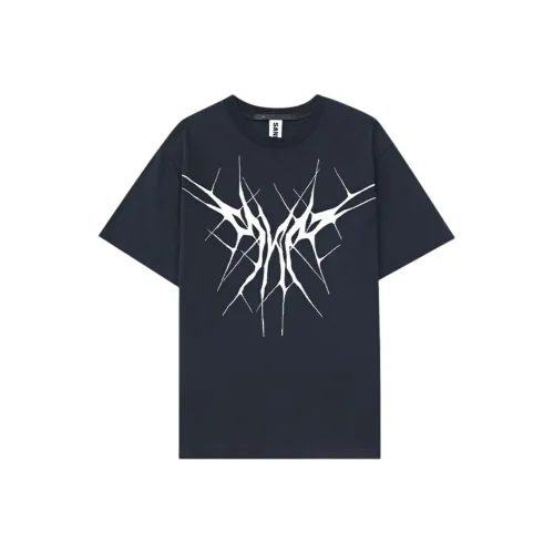 SANKUANZ 다크그레이 남녀공용 티셔츠