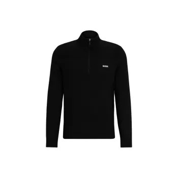 HUGO BOSS Logo Embroidered Knit Jumper