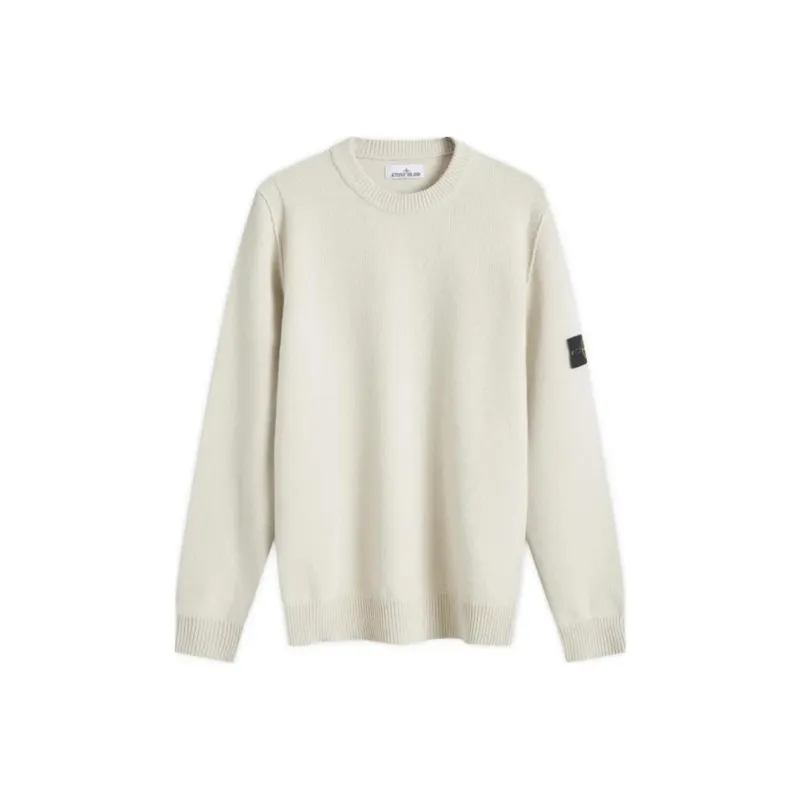 STONE ISLAND Logo Patch Crewneck Jumper-0