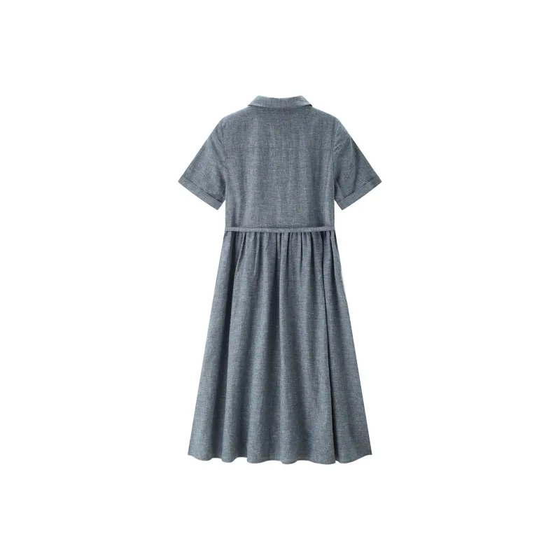 UNIQLO Short Sleeved Dresses Women's Pastel Pink-5
