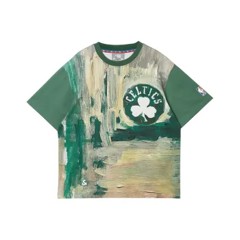 JACK JONES· x NBA JACK & JONES NBA Co brand T Shirt Men's E56 Fir Green