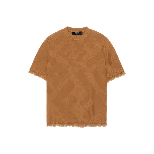 FENDI Sweaters Men Brown