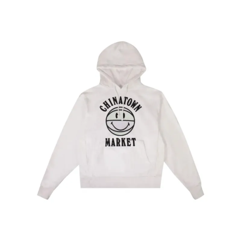 Chinatown Market Smiley Basketball Hoodie Sweatshirt-0