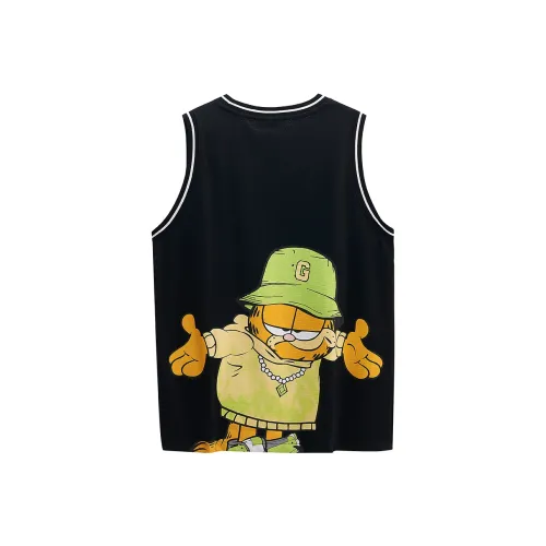 FUN X Garfield Tank Tops Unisex Black