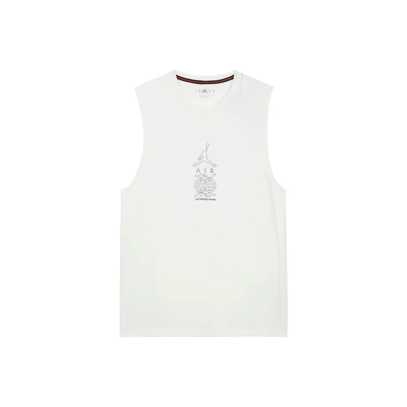 Jordan Dongdan Tank Tops Men White-0