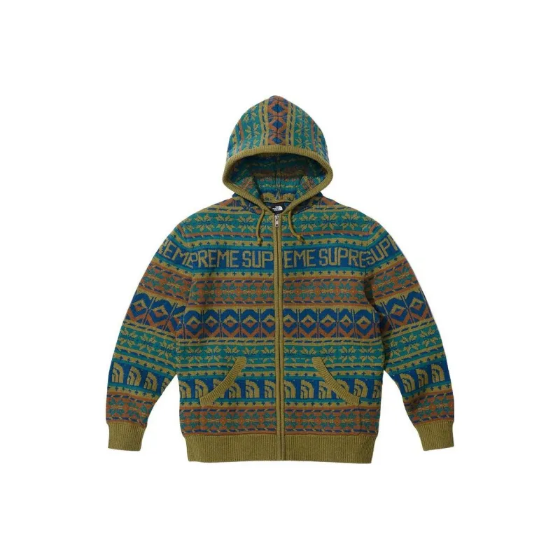Supreme X The North Face Zip Up Hooded Sweater-1