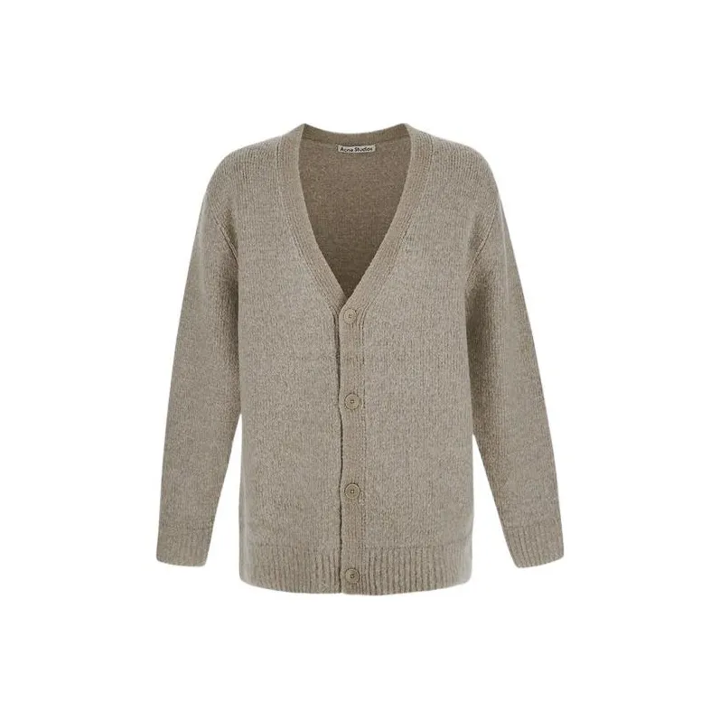 Acne Studios Wool Blend V Neck Button Up Cardigan-0