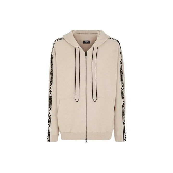 FENDI Loose Fit Knitwear Men's Beige-0