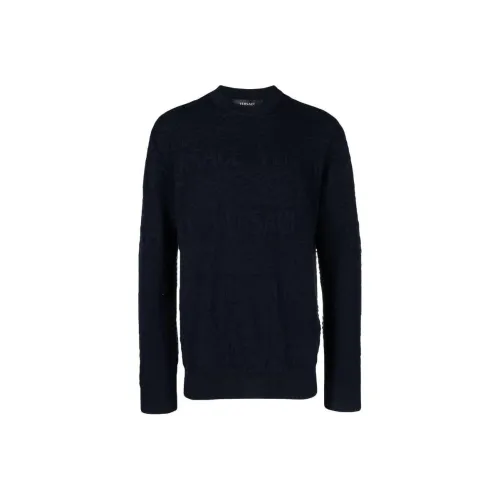 VERSACE Logo Jacquard Crewneck Paul Drew