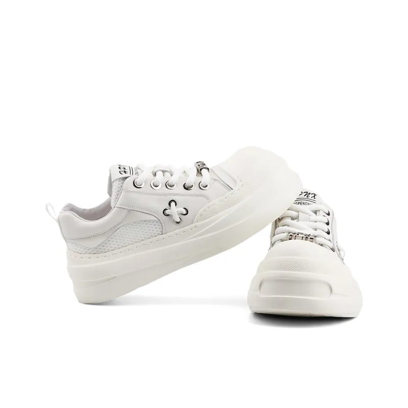 Daying Breathable Height Increase Low Top Skateboard Shoes Men's-2