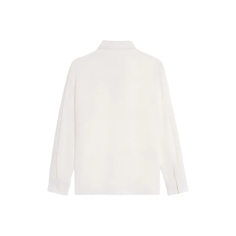 CELINE Lavallière Blouse In Crêpe De Soie And Acetate-1