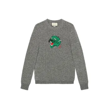 GUCCI Panther Face Knitted Jumper