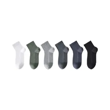 H YXIANG Mid Calf Socks Unisex 6 Pack