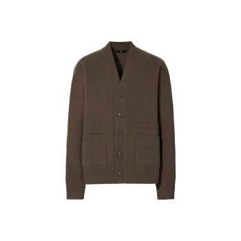 Jil Sander X UNIQLO Jil Sander Collaboration Sweaters Men Dark Coffee