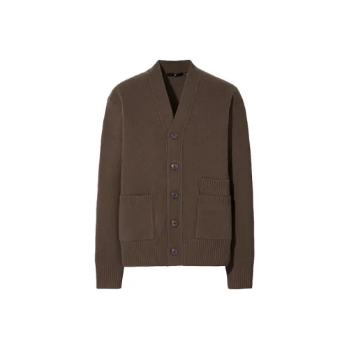 Jil Sander X UNIQLO Jil Sander Collaboration Sweaters Men Dark Coffee