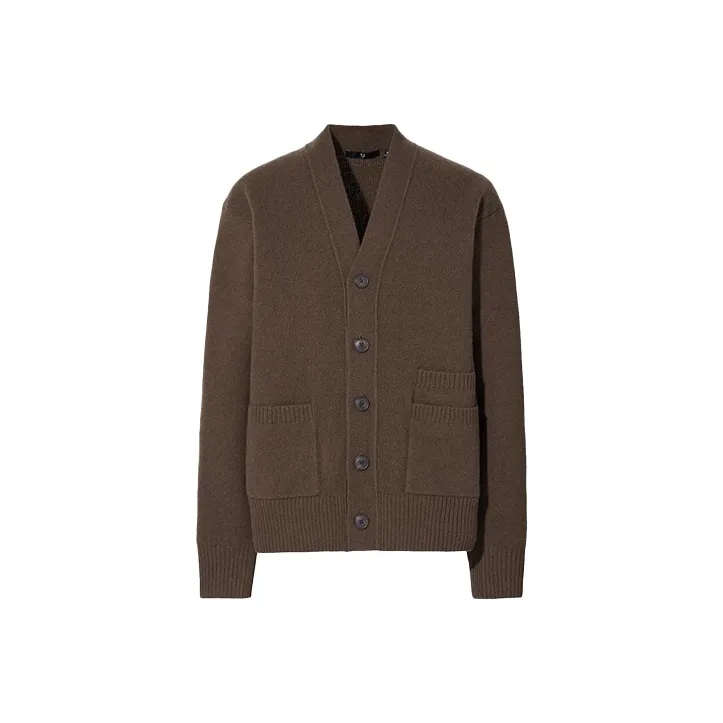Jil Sander X UNIQLO Jil Sander Collaboration Sweaters Men Dark Coffee-0