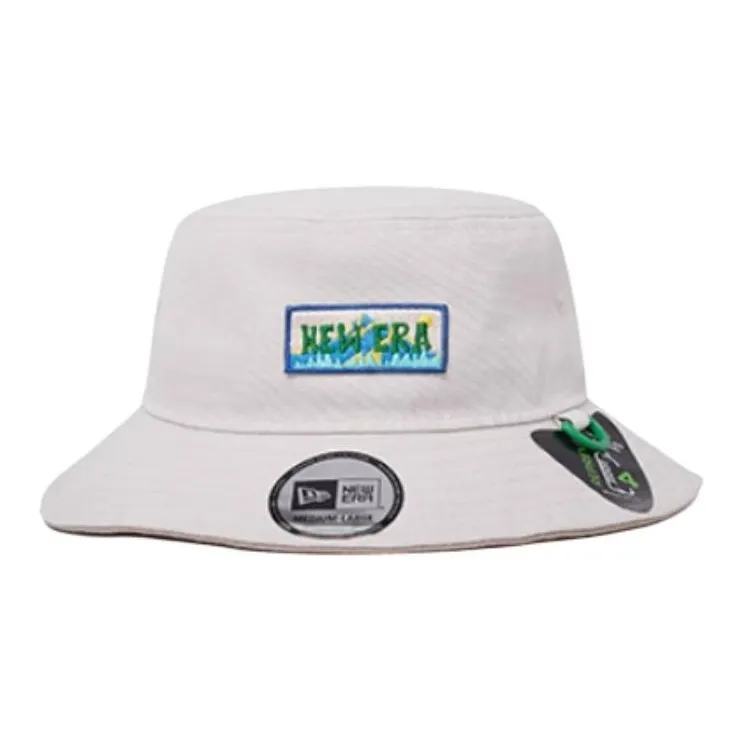 New Era Polyamide Bucket Hats Unisex Beige-1