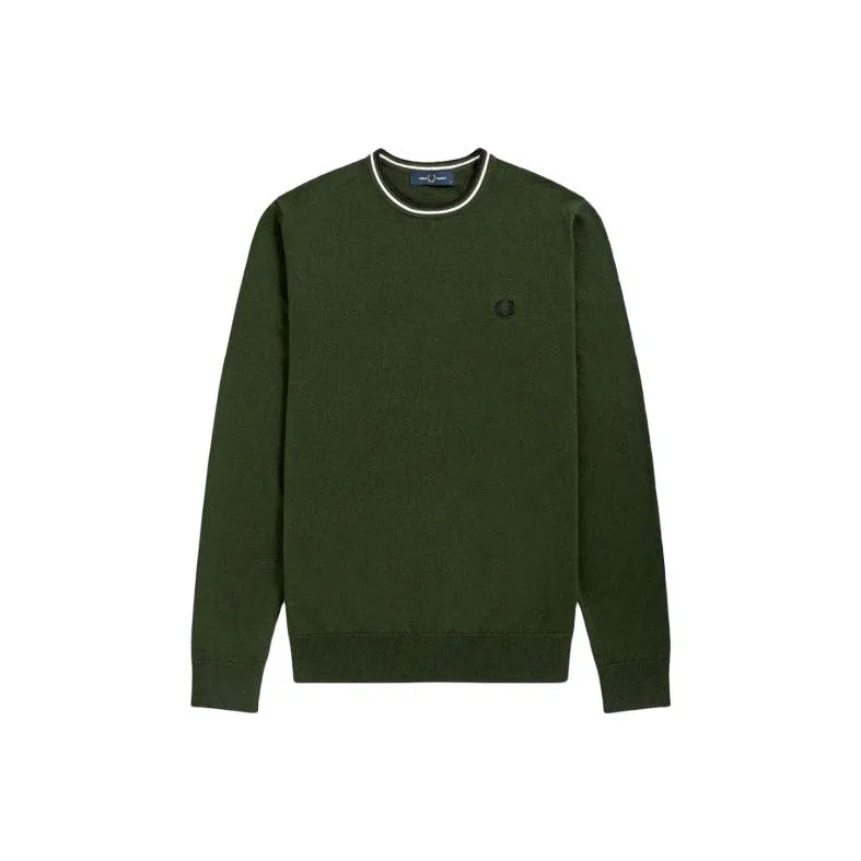 FRED PERRY Sweater Men's Army Green-0