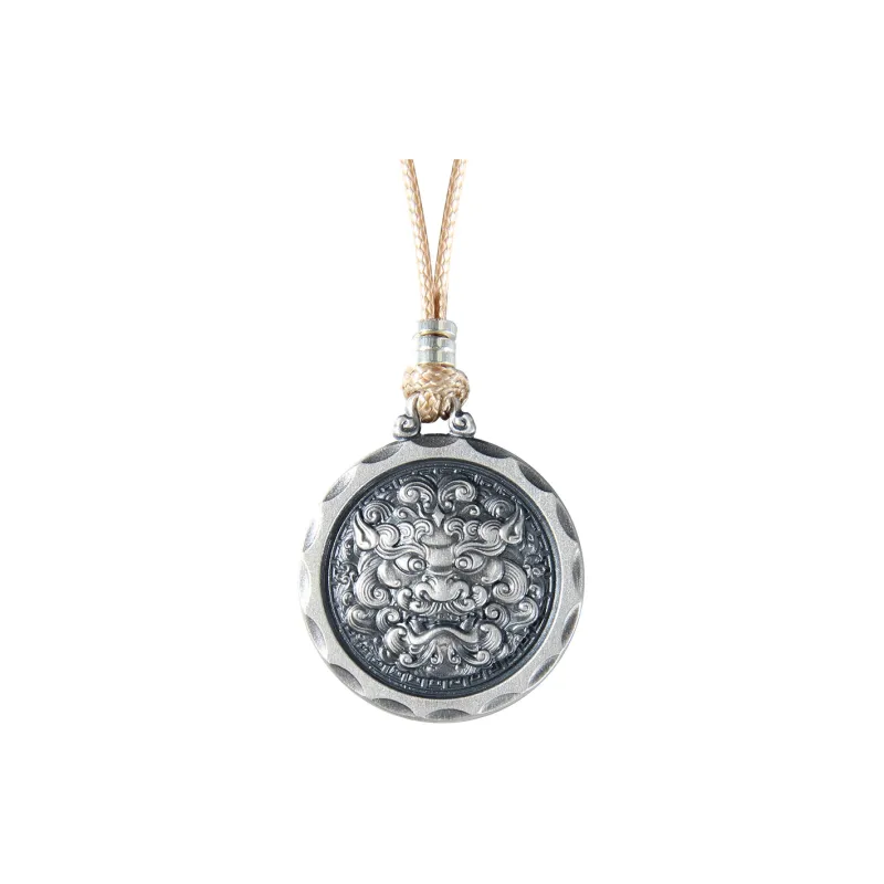 Inker Good Stone 999 Fine Silver Necklaces Unisex-0