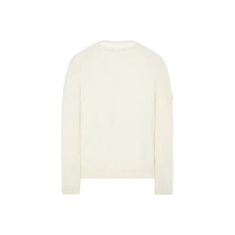STONE ISLAND Ghost Collection Cashmere Sweater Men's White-0