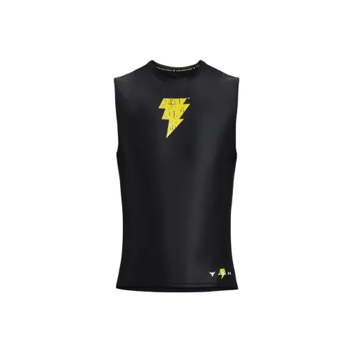 Under Armour Men's Project Rock HeatGear® Iso Chill Adam Tank Black