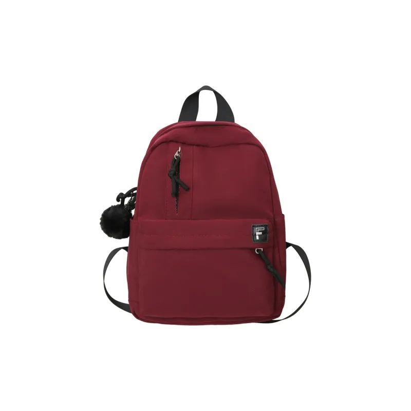 OURFUN Nylon Backpack Unisex White/Black/Pink/Burgundy/Light Green-7