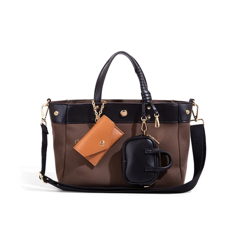 Vigno Canvas Handbag, One Shoulder, Crossbody Bag Women's Multicolor-38