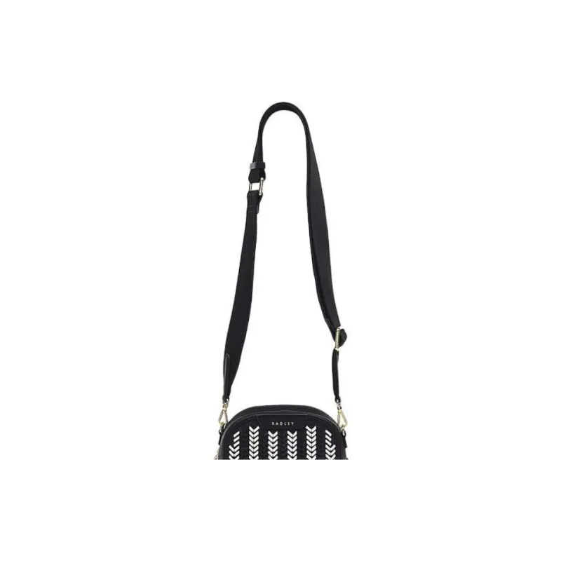 RADLEY Cow Leather Crossbody Bag Shoulder Bag Small Size Women's Black-3
