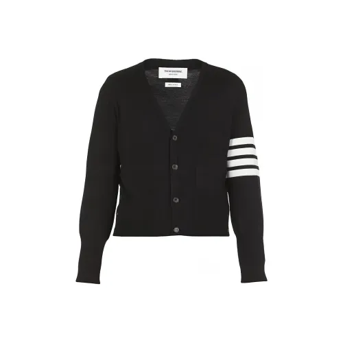 THOM BROWNE 4 Bar Stripe V neck Cardigan