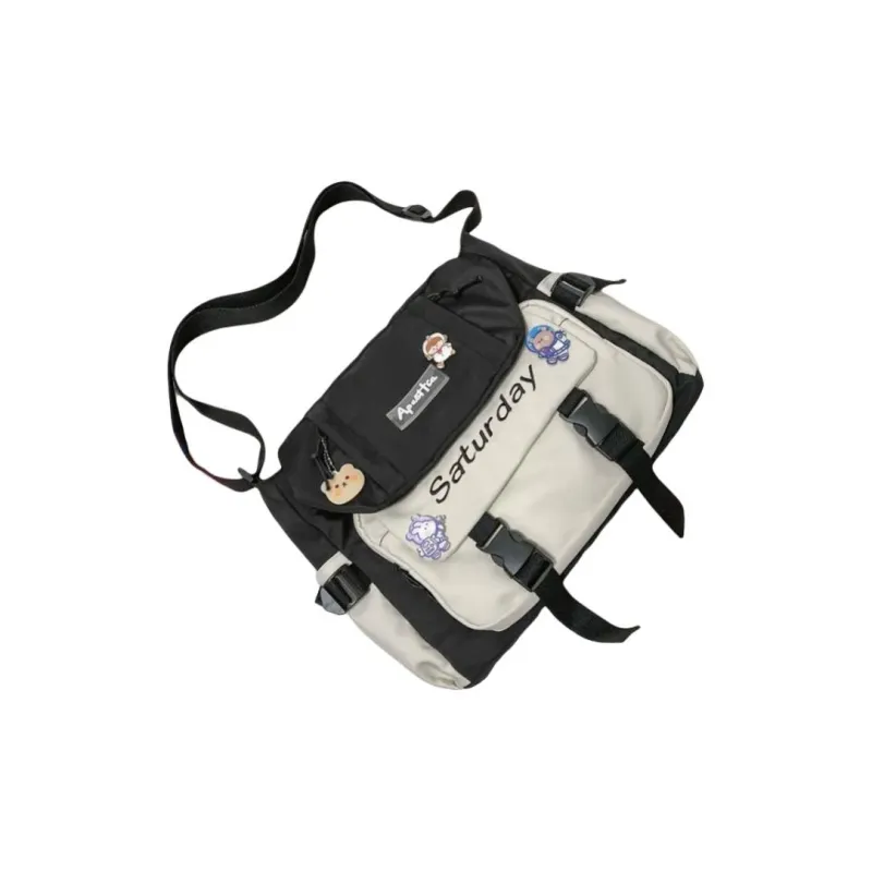 CARTELO Nylon Shoulder Bag, Crossbody Bag Unisex Multicolor-0