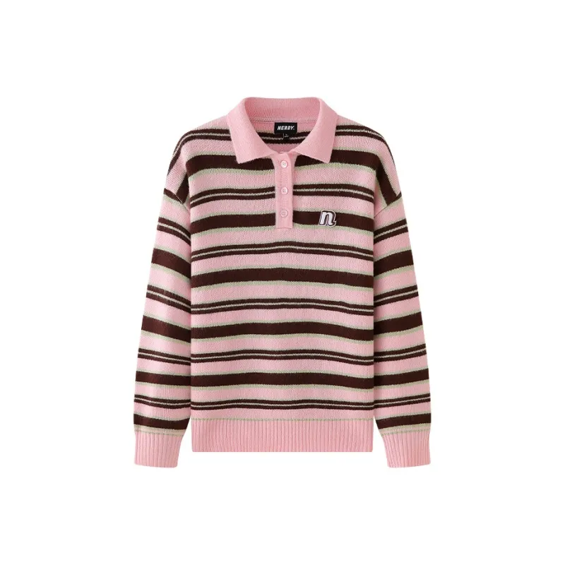 NERDY Sweater Unisex Light Pink-0