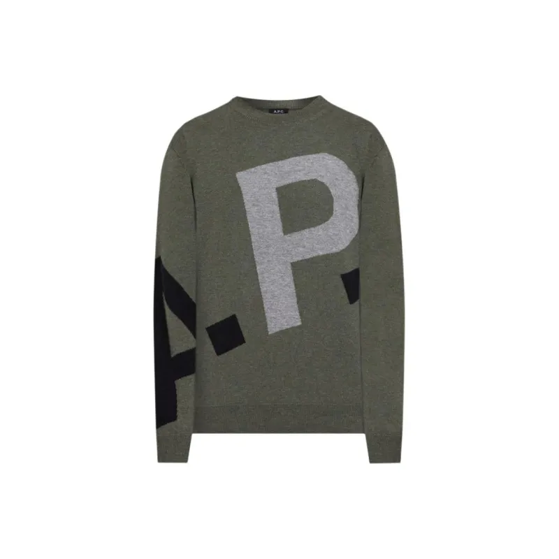 A.P.C Sweaters Men Green-0