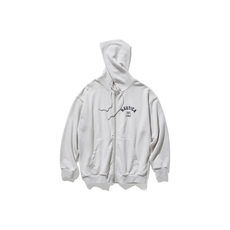 Nautica White Sail Long Sleeved Sweatshirt Unisex-2