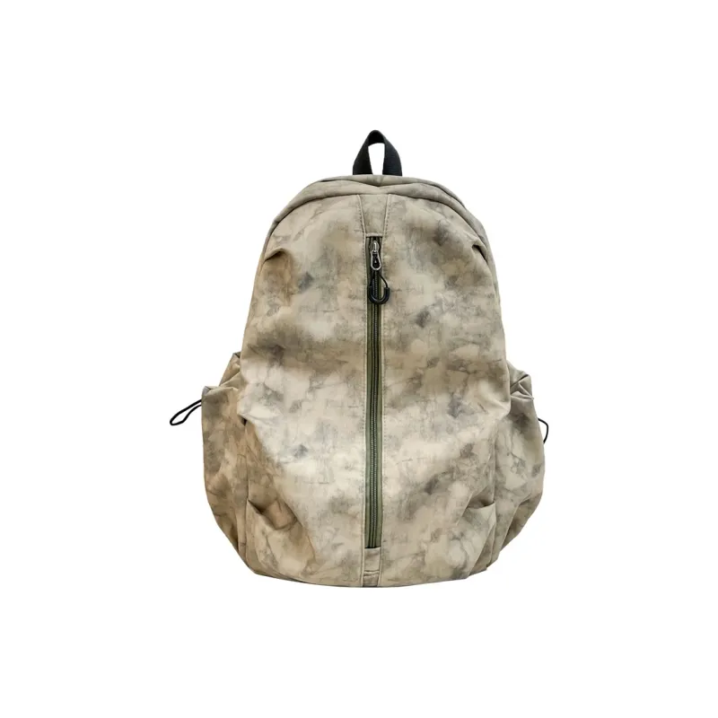 GEERDUN Nylon Backpack Unisex Ecru/Black/Burgundy/Khaki-6