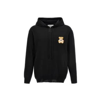 MOSCHINO Teddy Bear Embroidered Drawstring Hoodie