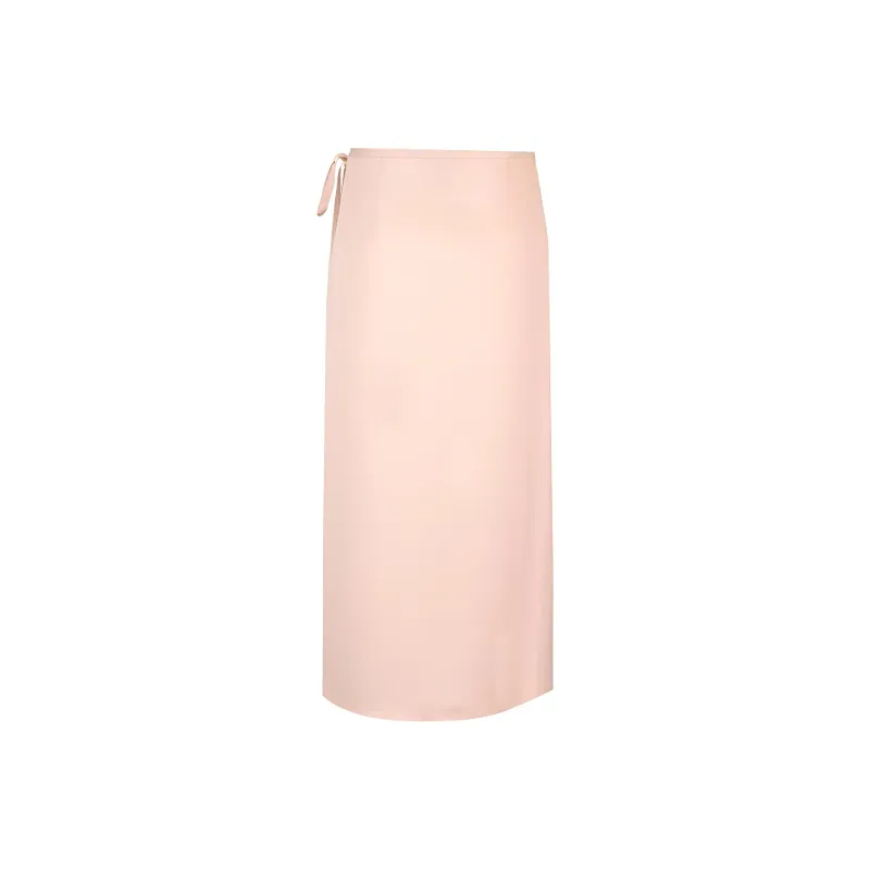 THEORY Flared Hem Wrapped Midi Skirt-1