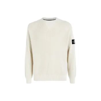 Calvin Klein Logo patch Waffle knit Jumper