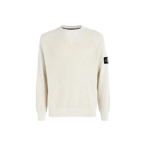 Calvin Klein Logo patch Waffle knit Jumper