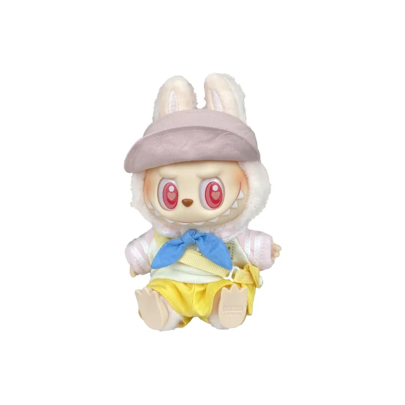 [Modified Doll] POP MART Labubu THE MONSTERS Sitting Party Collection, Vinyl 2.0 Spring Outing, Cute Hang Tag Box 15cm-0