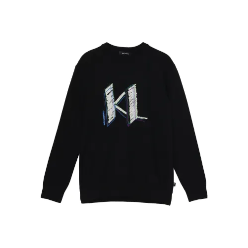 KARL 블랙 남녀공용 스웨터