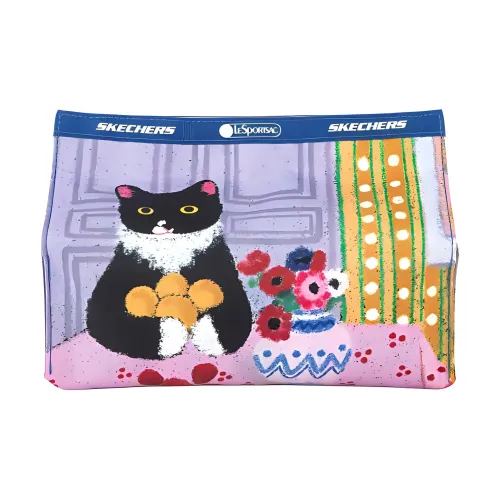 skechers Foam LeSportsac Collaboration Fabric Envelope Bag, Clutch Medium Size Unisex Multicolor