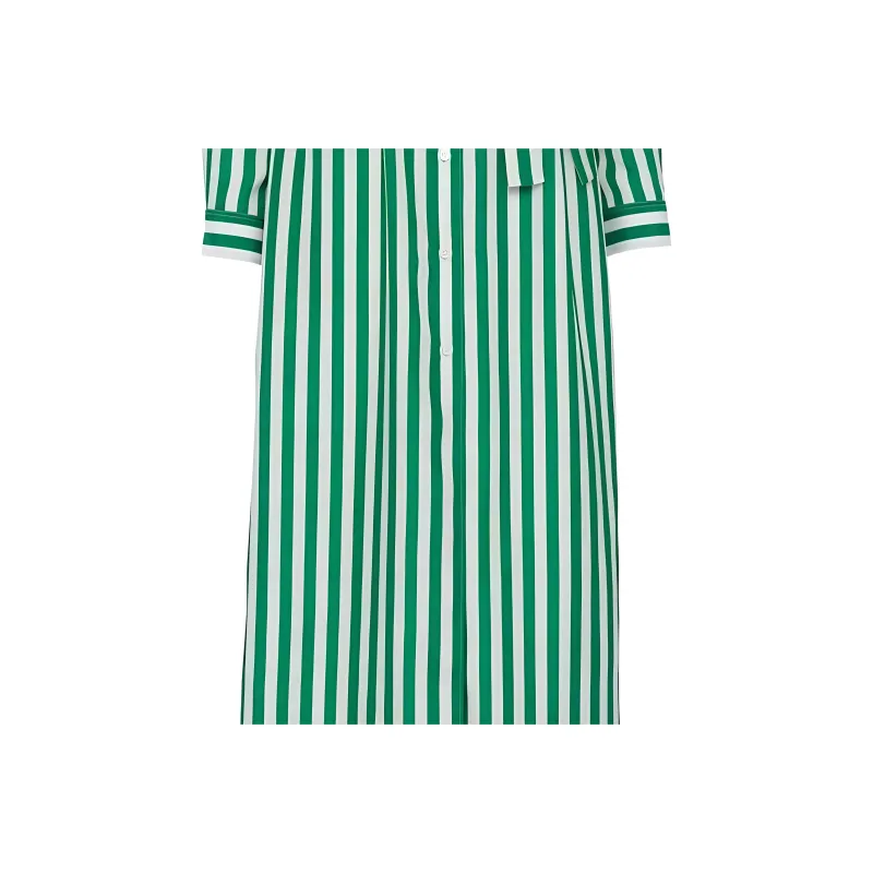 PRADA SS22 Long-Sleeved Dresses Women's Green-3