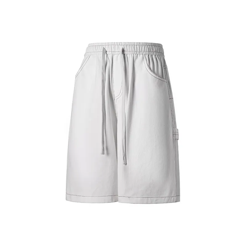 Warrior Denim Shorts Unisex Black-7