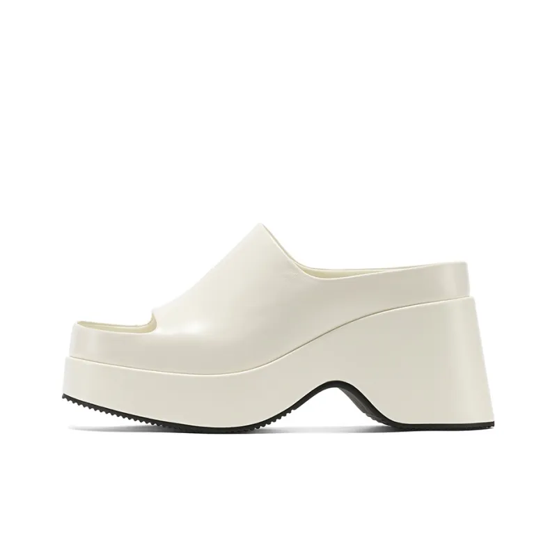 GG CC Cushioning Slip Resistant Abrasion Resistant Platform Height Increasing Slide Slippers Women's-7