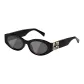 BLK Black Frame with Black Gray Lens/Gold Logo