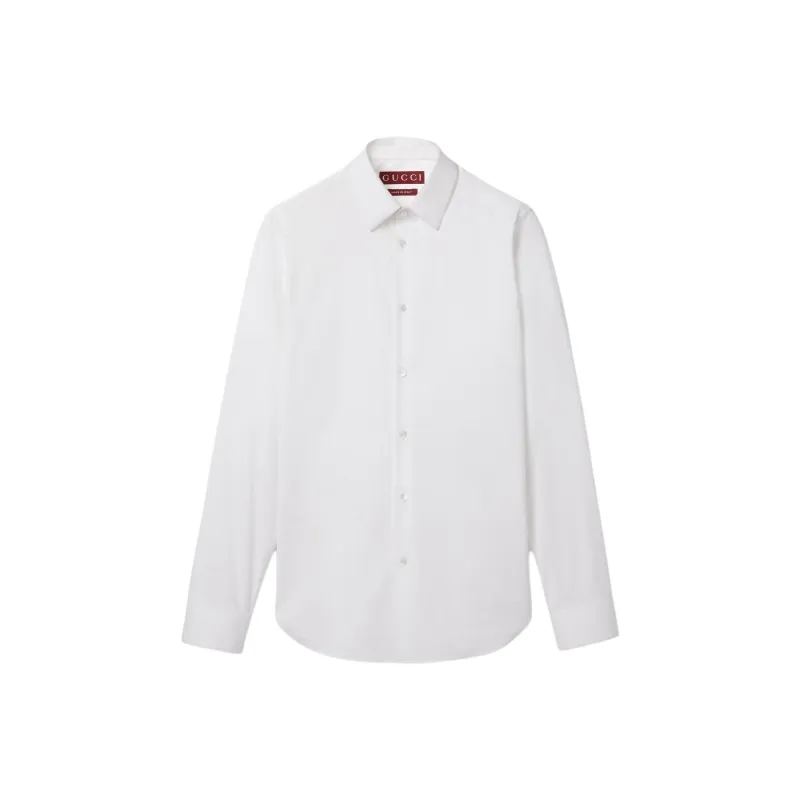 GUCCI Long Sleeved Stretch Poplin Shirt-0