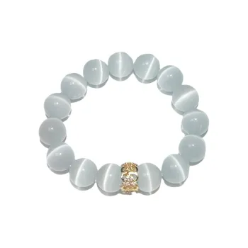 As Fury Natural Glass Cat Eye Bracelets Unisex