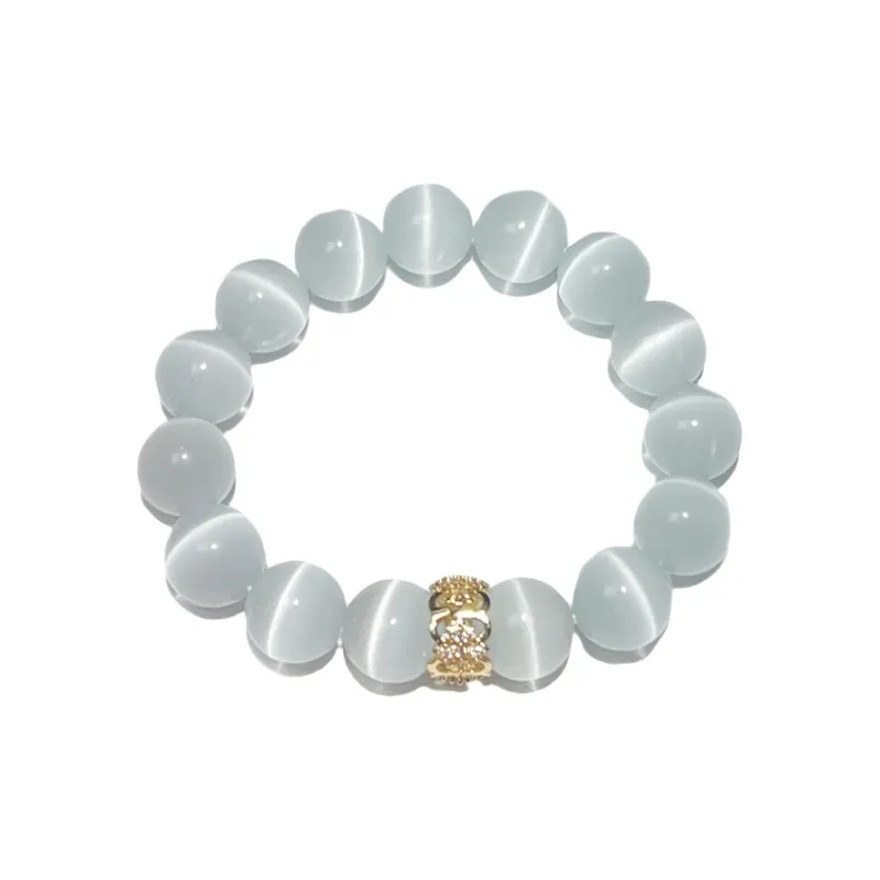 As Fury Natural Glass Cat Eye Bracelets Unisex-0